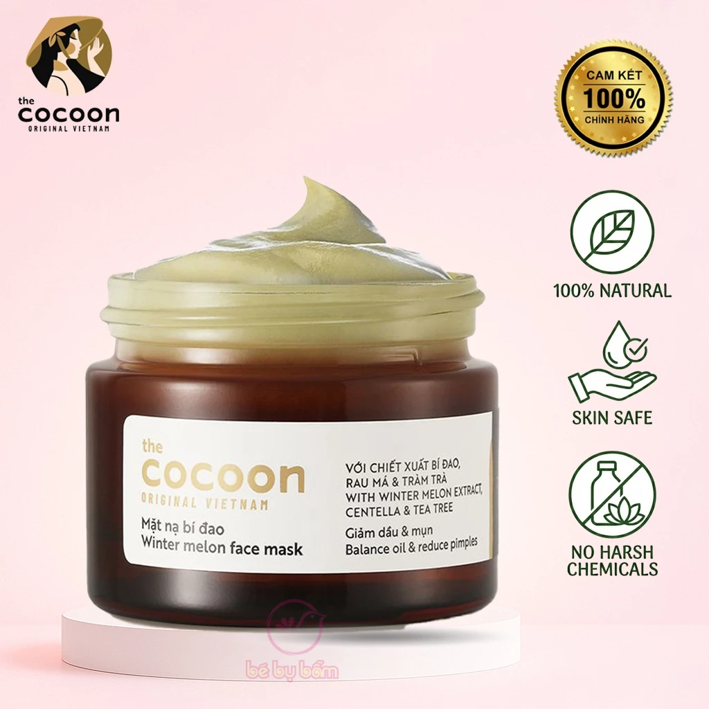 🥒 Cocoon Mặt Nạ Bí Đao 30ml – Chính Hãng, Kiểm Soát Dầu, Hỗ Trợ Mụn, Thuần Chay Dịu Da