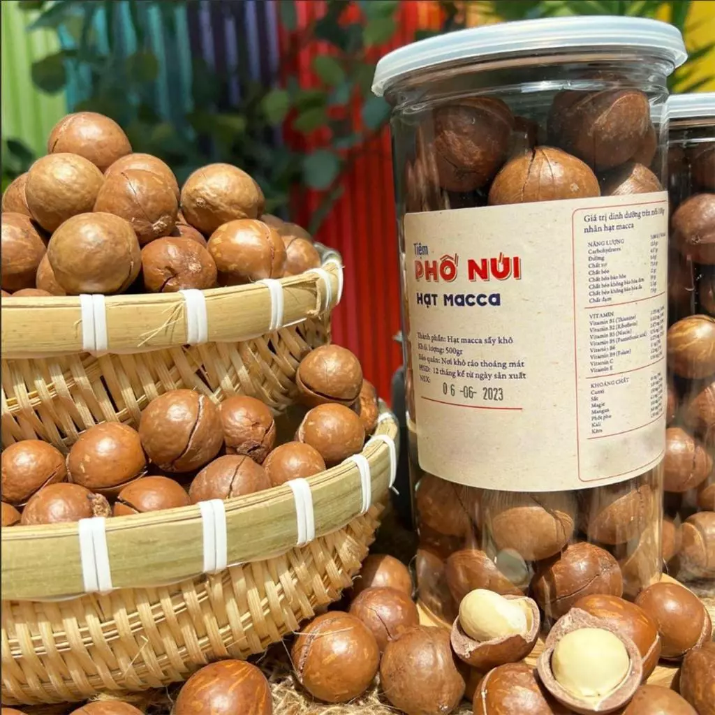 Hạt Macca Nứt Vỏ - Tiệm Phố Núi