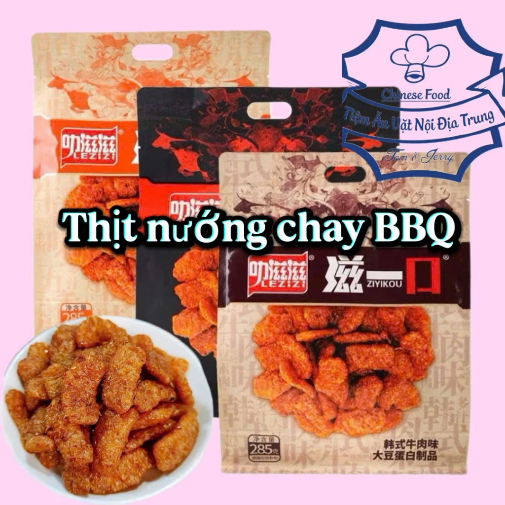 1 BỊCH THỊT CHAY NƯỚNG BBQ TO ĐÙNG 285G – 3 VỊ THƠM NGON HẤP DẪN