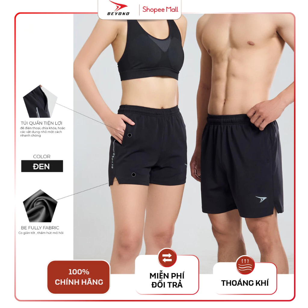Quần Short Thể Thao Cầu Lông Picklaball Beyono QCL03 Nam/ Nữ