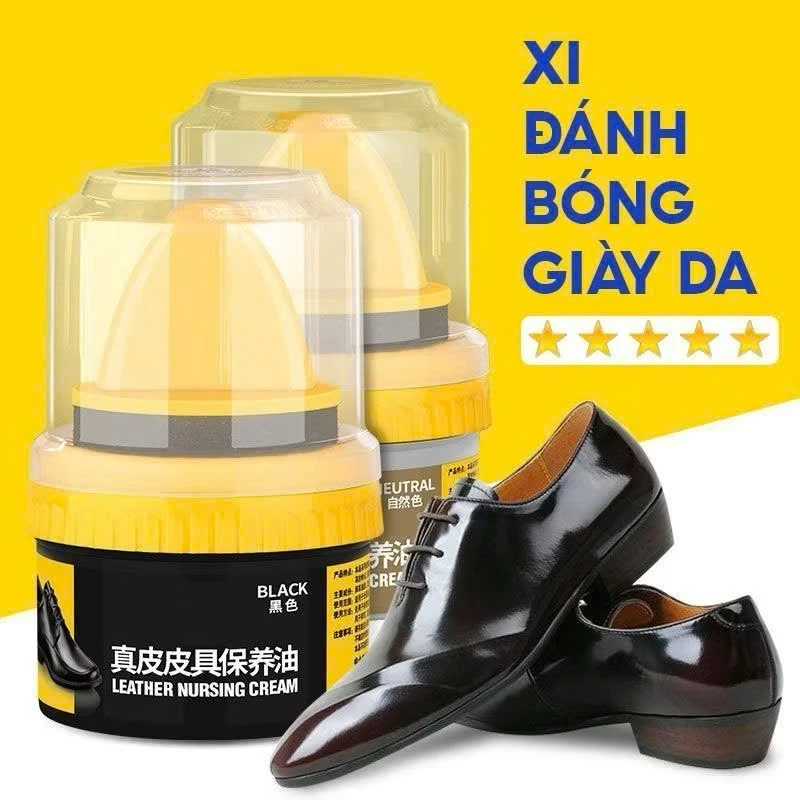 Xi Đánh Giày Da Tự Nhiên, Dưỡng Da Sâu, Tái Tạo Màu Đa Dạng