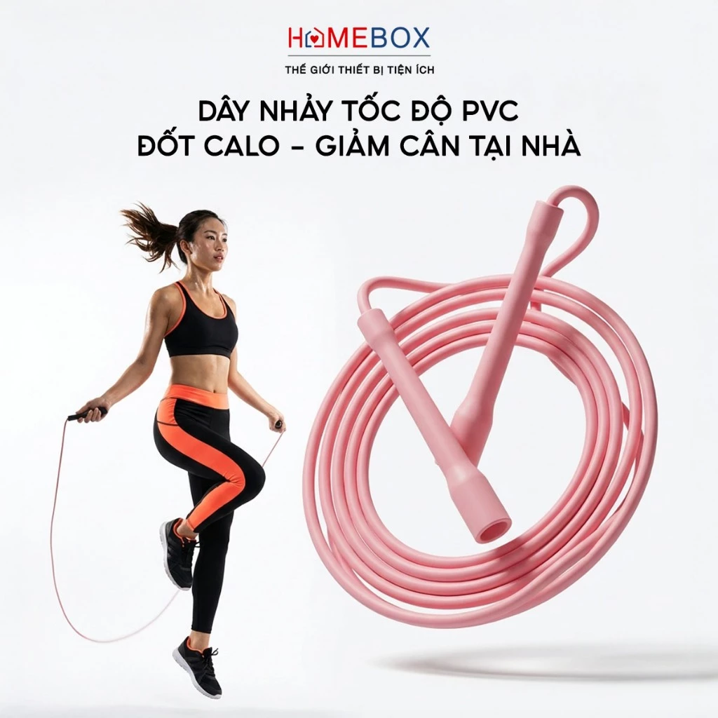 Dây Nhảy Thể Dục Tập Gym Điều Chỉnh Chiều Dài Dụng Cụ Tập Luyện Giảm Cân Tại Nhà