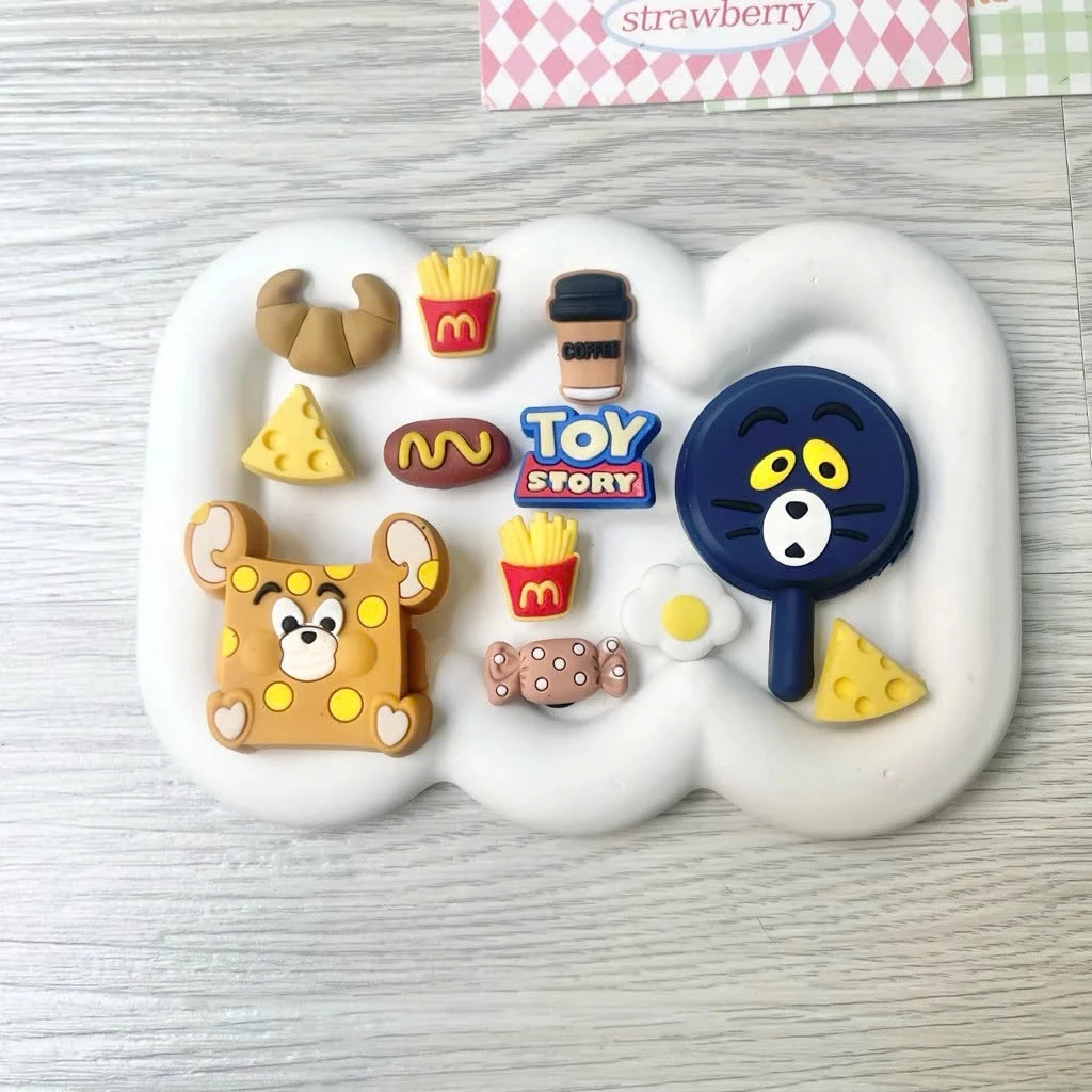 Charm Hình Gắn Dép Phụ Kiện Giày Dép Xinh Dễ Thương Nhiều Mẫu Cat Slipper