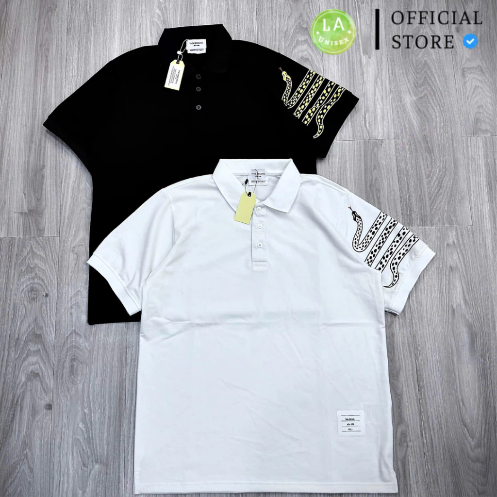 Áo Polo Nam Thom Rao Snake Cotton Cá Sấu Thoáng Mát Đứng Form Phong Cách Sang Trọng Hottrend