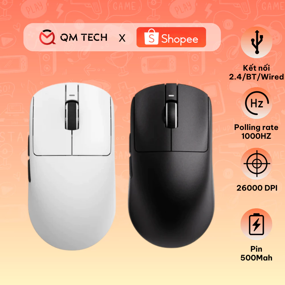 Chuột Gaming Siêu Nhẹ VXE R1 S / R1 SE+ / R1 SE / R1 Pro / R1 Pro Max Wireless - QMTECH STORE