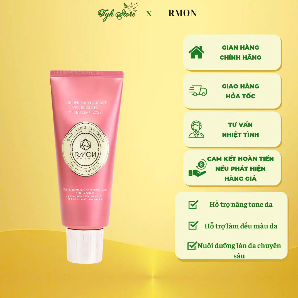 Kem Dưỡng Thể Trắng Mịn Chuyên Sâu RMON White Label Dia Eve Cream 150ml