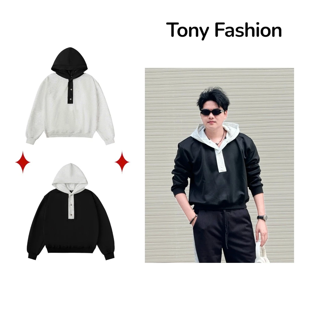 [ DEAL MỞ BÁN ] Áo hoodie nỉ 2 da cao cấp không xù- phong cách trẻ trung, cá tính - Áo khoác - TONY FASHION