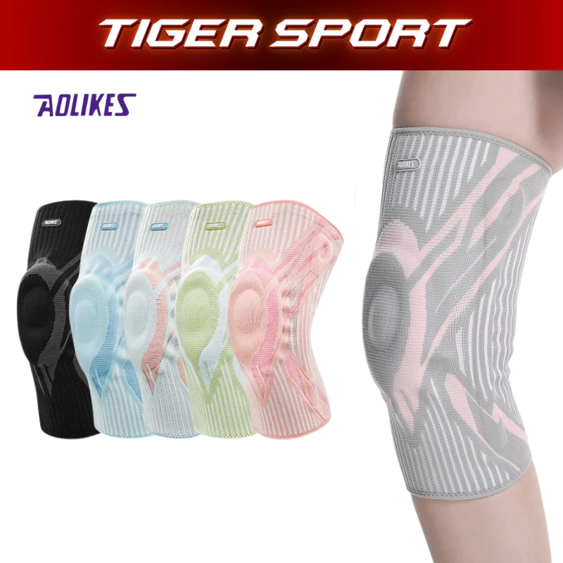 Băng Bảo Vệ Gối Aolikes 7730 Có Lò Xo Trợ Lực, Co Giãn 4 Chiều - Tập Gym, Pilates, Pickle Ball