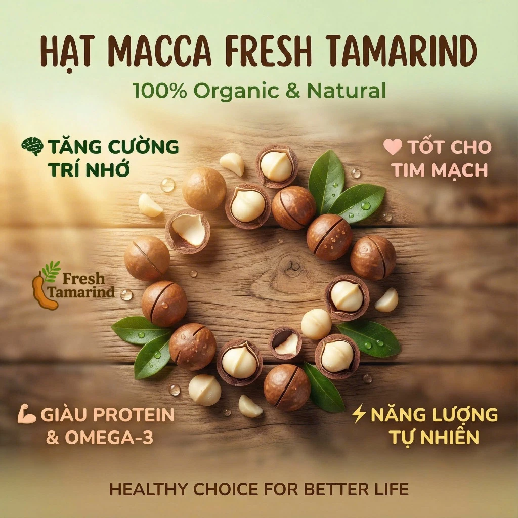 Qủa Macca Úc Thương Hiệu Tamarind 500g