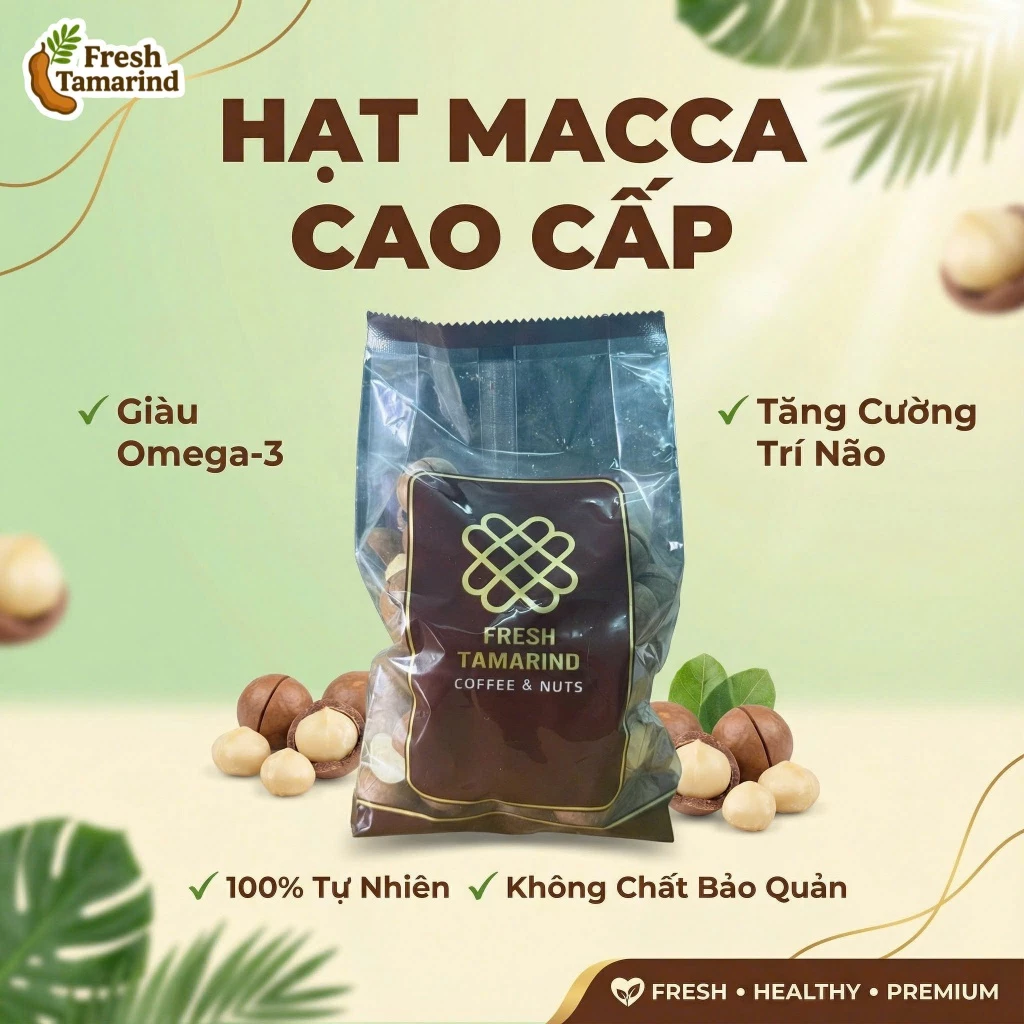500g Hạt Macca Úc Nứt Tự Nhiên Loại 1
