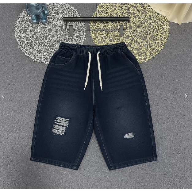 Quần Jean Nữ Baggy Form Rộng Cạp Chun Co Giãn Dây Rút, Dễ Mặc Che Khuyết Điểm