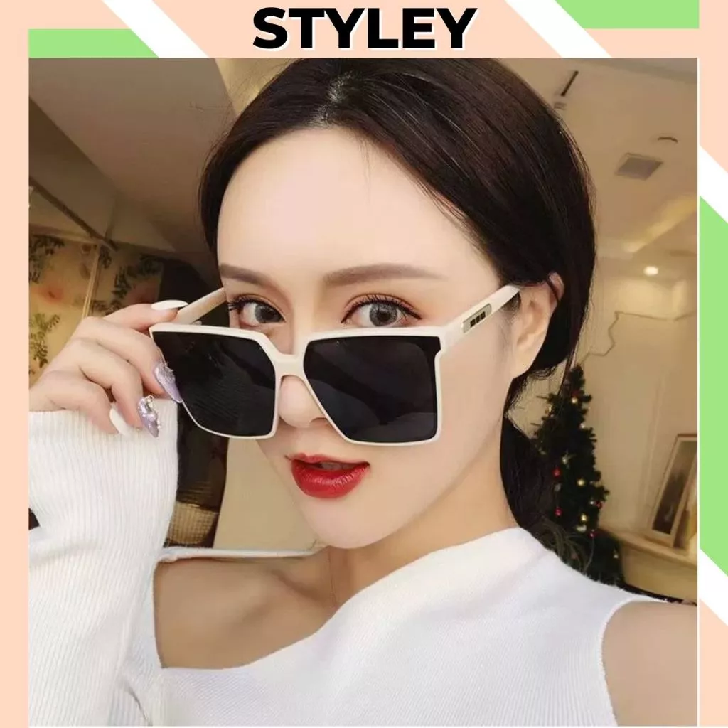 Kính râm nam nữ from vuông to cao cấp chống tia UV400, Mắt kính mát thời trang nam nữ sang chảnh Style K054