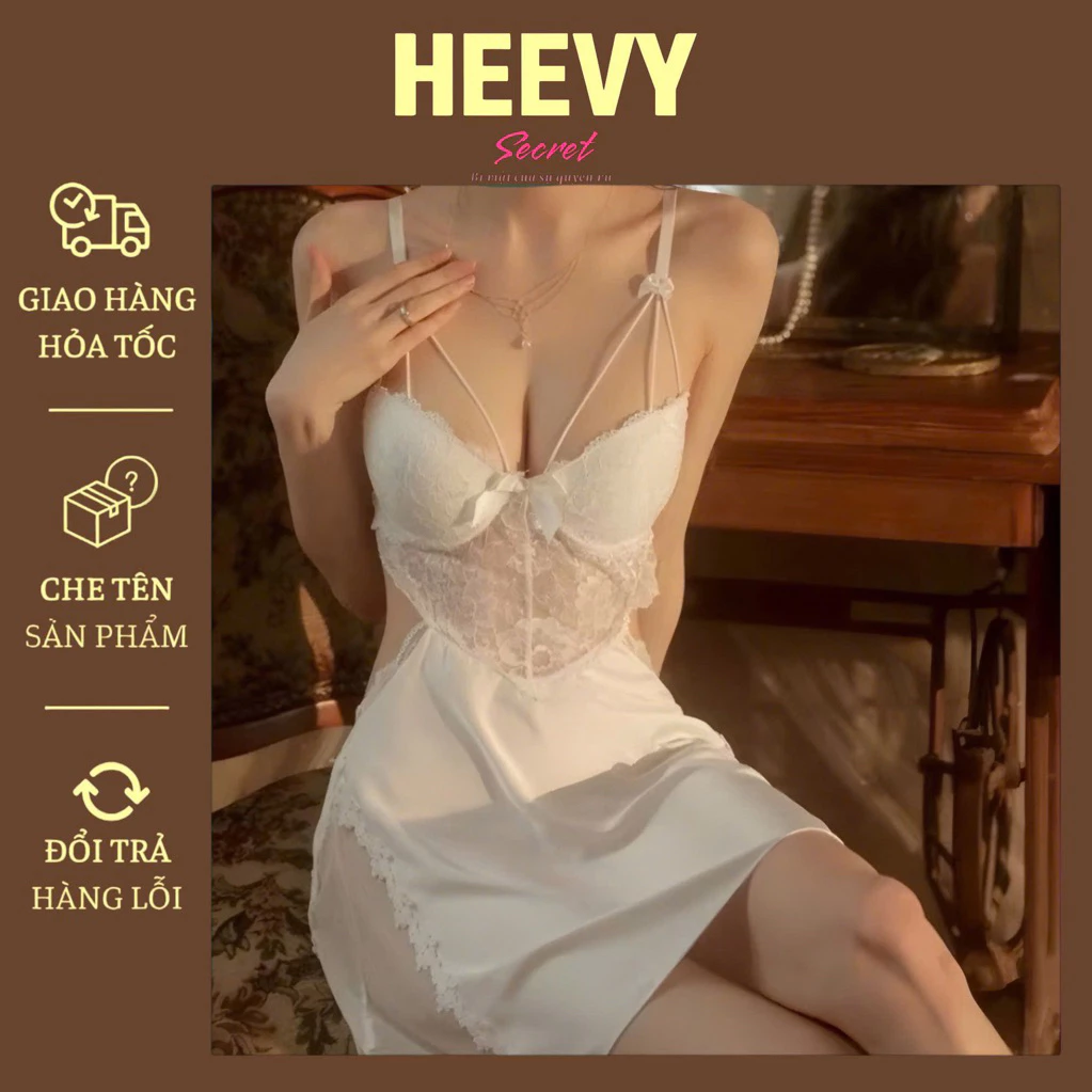 [SIÊU QUYẾN RŨ] Váy ngủ sexy quyến rũ SLADY VNS130, Chất Lụa Cao Cấp Có Mút Ngực Mềm Mịn, Hấp Dẫn, Đầm Ngủ Sexy