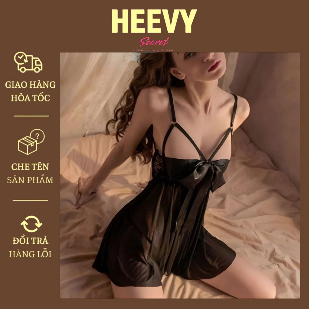 Quyến rũ hơn - Váy Ngủ Sexy Siêu gợi cảm, váy ngủ hở lưng khêu gợi hàng cao cấp, đồ ngủ sexy, loại 1 cao cấp - VNS73
