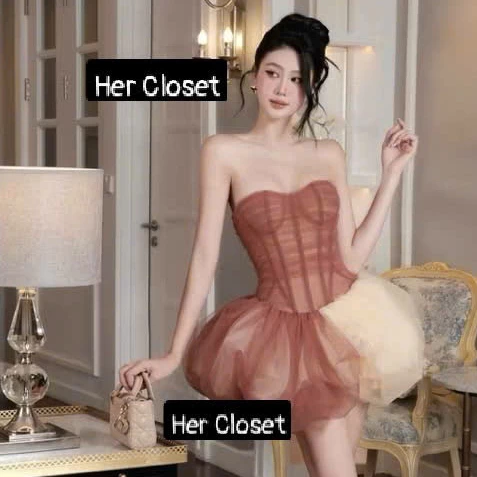 [VÁY THIẾT KẾ] Váy bí cúp corset đầm bí cúp corset đầm bí váy bí váy ngắn sang chảnh đầm đi tiệc váy đi đám cưới, sẵ....