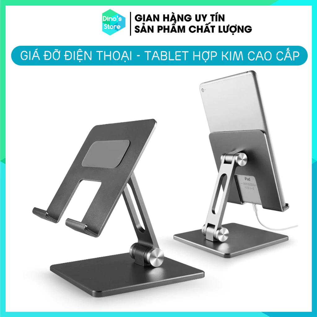 Giá đỡ điện thoại giá kê máy tính bảng hợp kim nhôm cao cấp tablet (MT133, MT134) cho Ipad, Iphone, Galaxy Tab