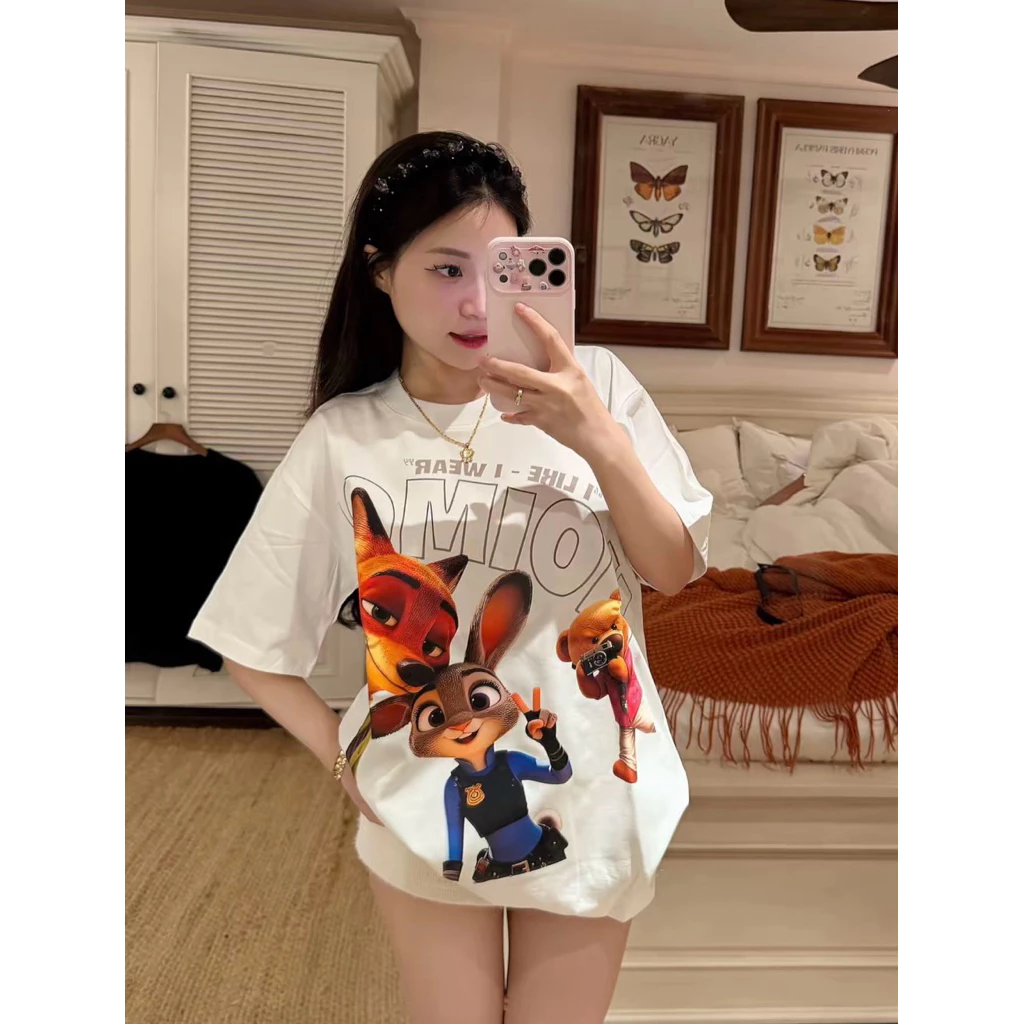 Áo Thun ZOOTOPIA SIÊU ĐÁNG YÊU Form Rộng Unisex, Vải Xịn Cotton Dày Dặn Cao Cấp Loại 1