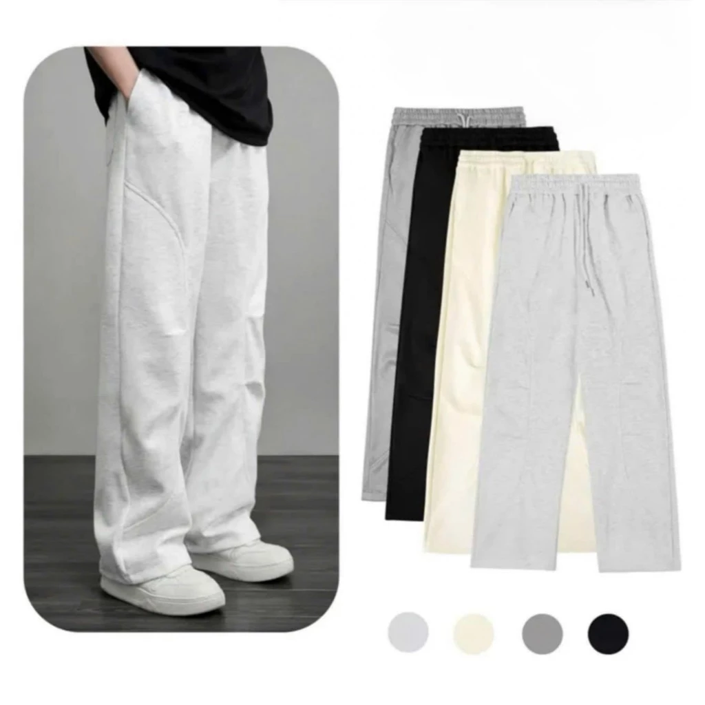 Quần Nỉ 2 Da Unisex dáng quần jogger thiết kế đường line khỏe khoắn chất vải  nỉ 2 da cao cấp mặc trẻ trung năng động