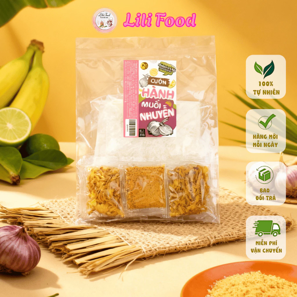 Bánh Tráng Dẻo Mỏng Chấm, Cuốn Hành Phi Muối Nhuyễn Tomo Siêu Ngon-Lilifood