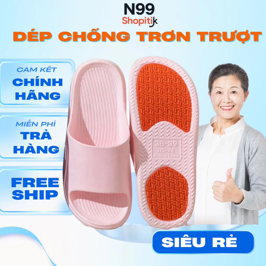 Dép chống trơn trượt LOẠI I dành cho người già, bà bầu, nơi trơn trượt - hàng nhập khẩu