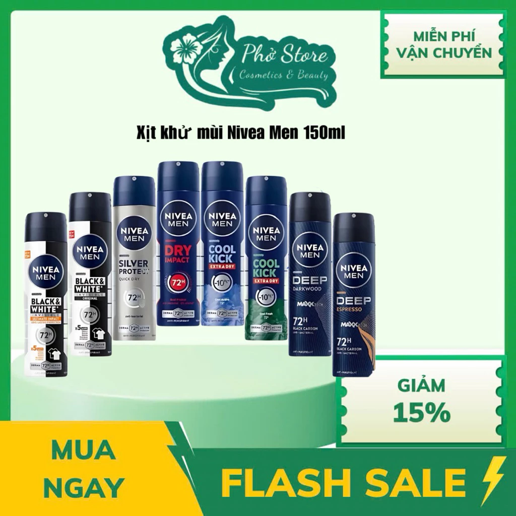 Xịt Ngăn Mùi NIVEA MEN 150ml