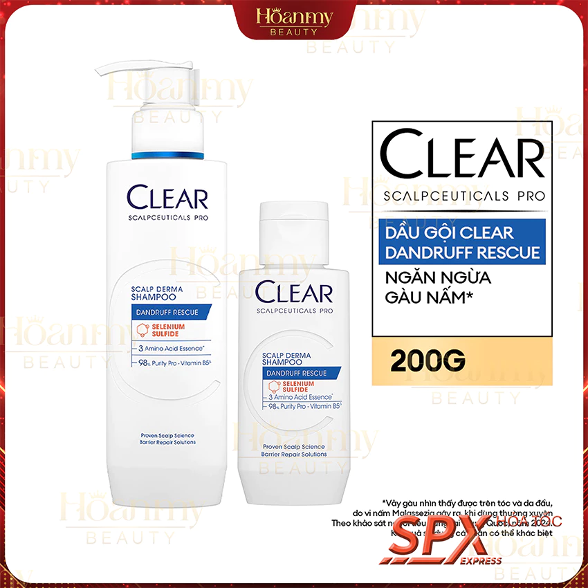 Dầu gội Clear ngăn ngừa gàu nấm (mới ra mắt) 80G/200G