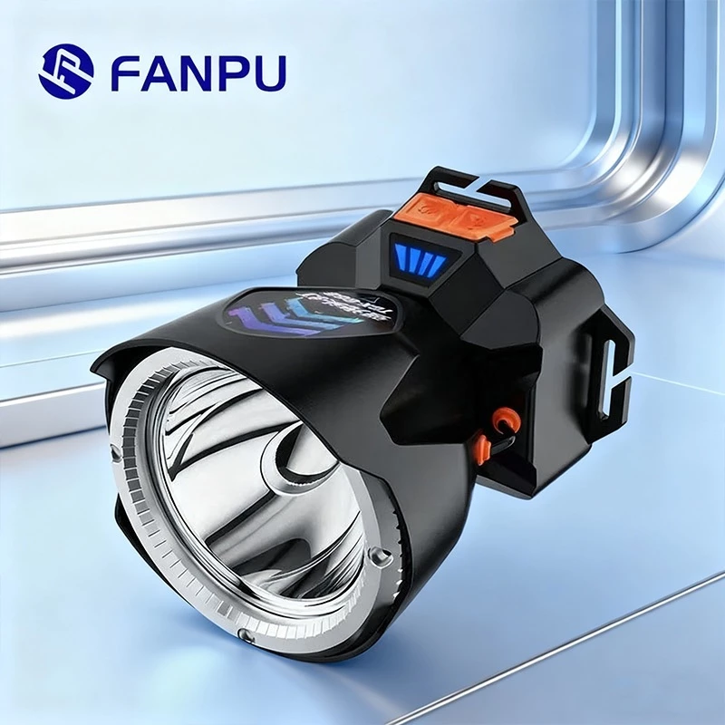 Đèn Pin Đội Đầu FANPU Siêu Sáng Cảm Biến Vẫy Tay+Kháng Nước Chuyên Dùng Câu Cá/Đạp Xe Ban Đêm