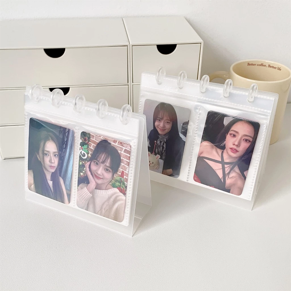 Sổ Ảnh Album Ảnh Dạng Lịch Để Bàn trong suốt đơn giản 3 inch Polaroid, Decor, Lưu Trữ Ảnh