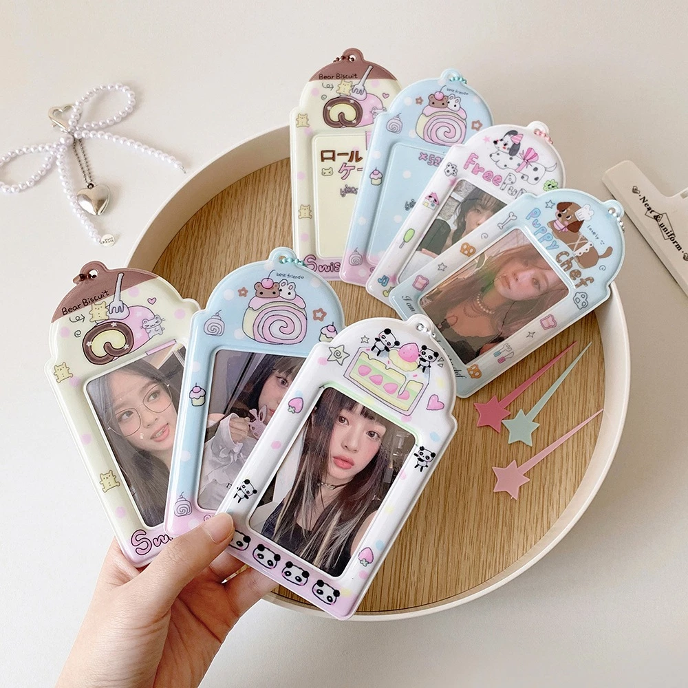 Bao Đựng Card Holder 3 Inch Họa Tiết Hoạt Hình Móc Khóa, Phong Cách Kpop, Lưu Trữ, Bảo Vẻ Ảnh