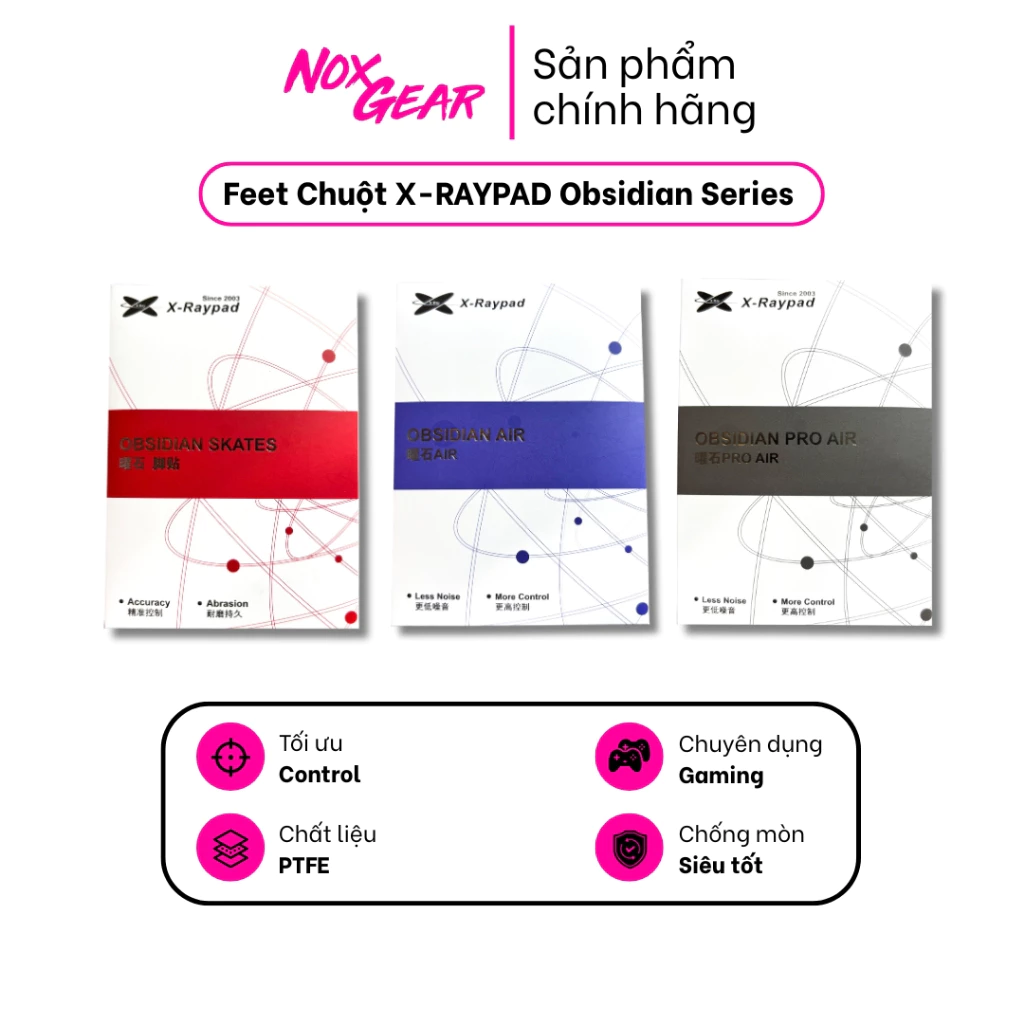 Mouse Feet X-Raypad Obsidian Control