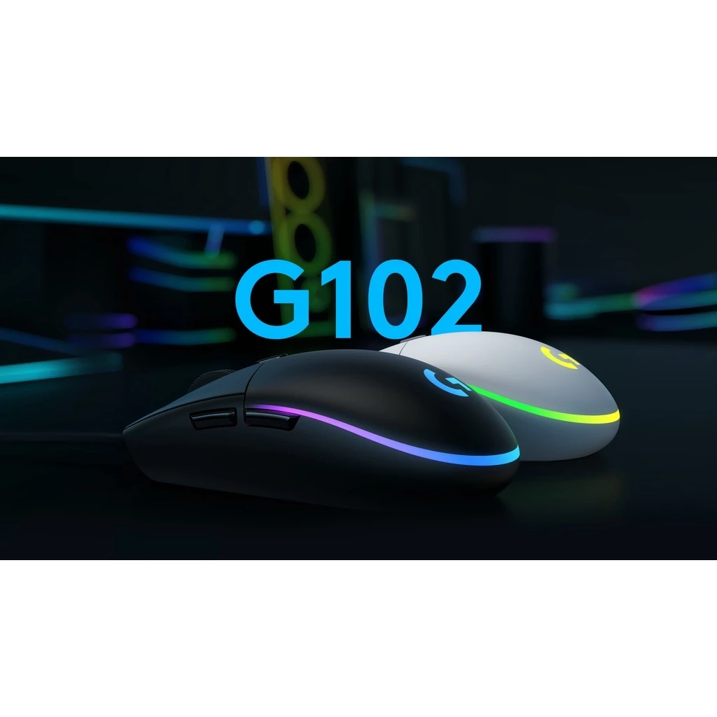 Chuột chơi game Logitech G102 LIGHTSYNC: Đèn RGB, 8.000 DPI, Bảo hành 1 năm!