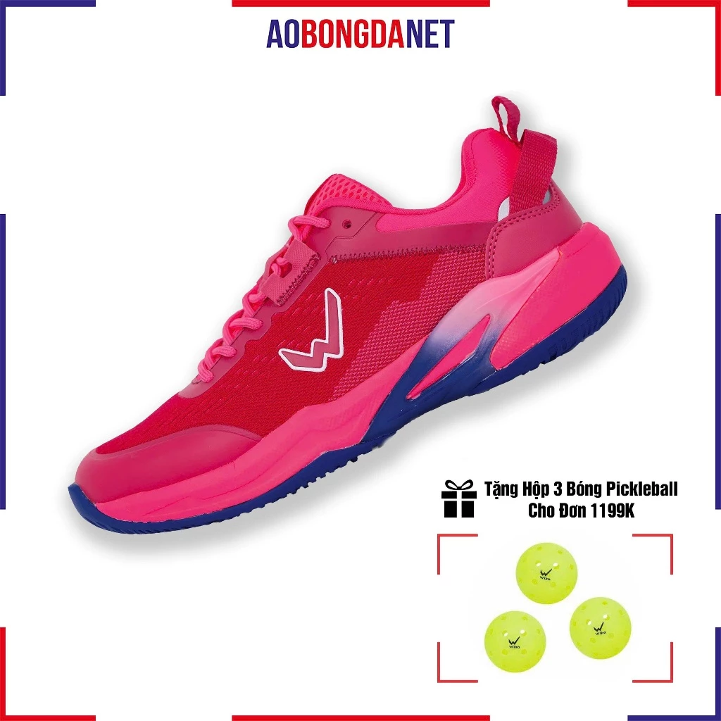 Giày Pickleball Nam Nữ Wika Mato - Quang Dương Chính Hãng, Đế Cao Su Êm Chân Bám Sân