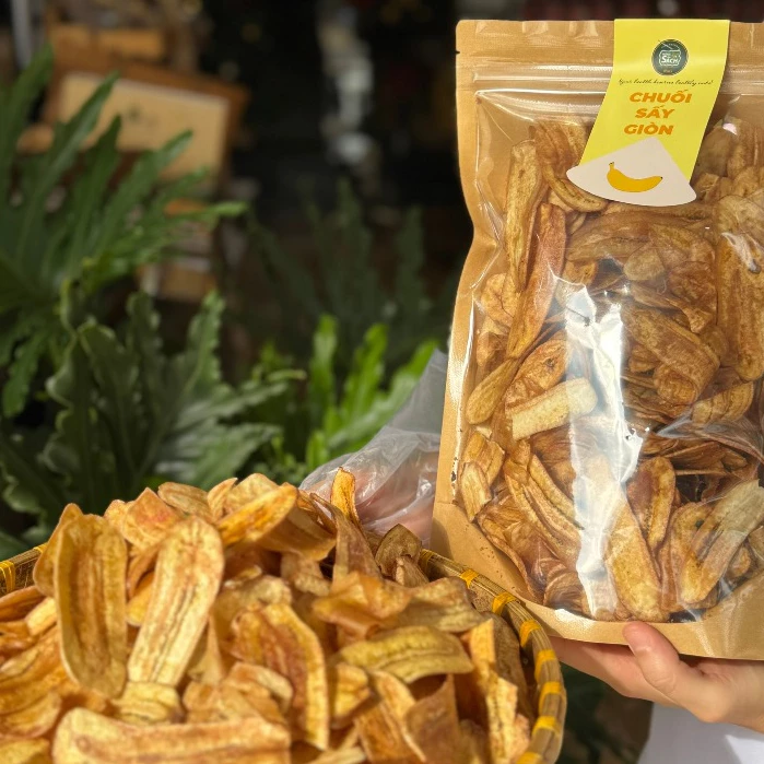 Chuối Sấy Mộc Nông Sản Sạch Không Đường 500g