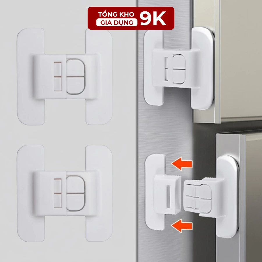 Khóa Chốt Cánh Tủ Lạnh, Khóa Chốt Tủ, Chốt Giữ An Toàn Cho Bé, An Tâm Cho Mẹ, Tiện Dụng Trong Gia Đình