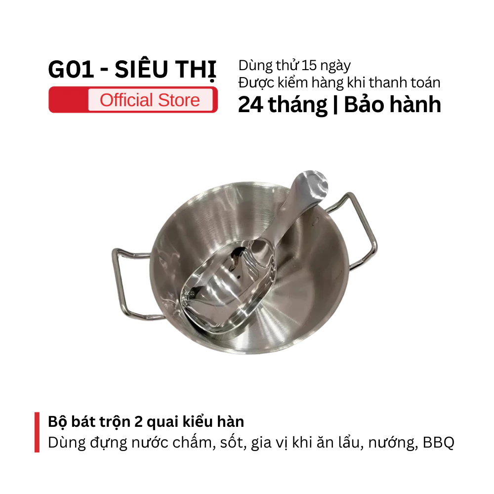 Bộ bát trộn 2 quai kiểu hàn là dụng cụ nhà bếp tiện lợi