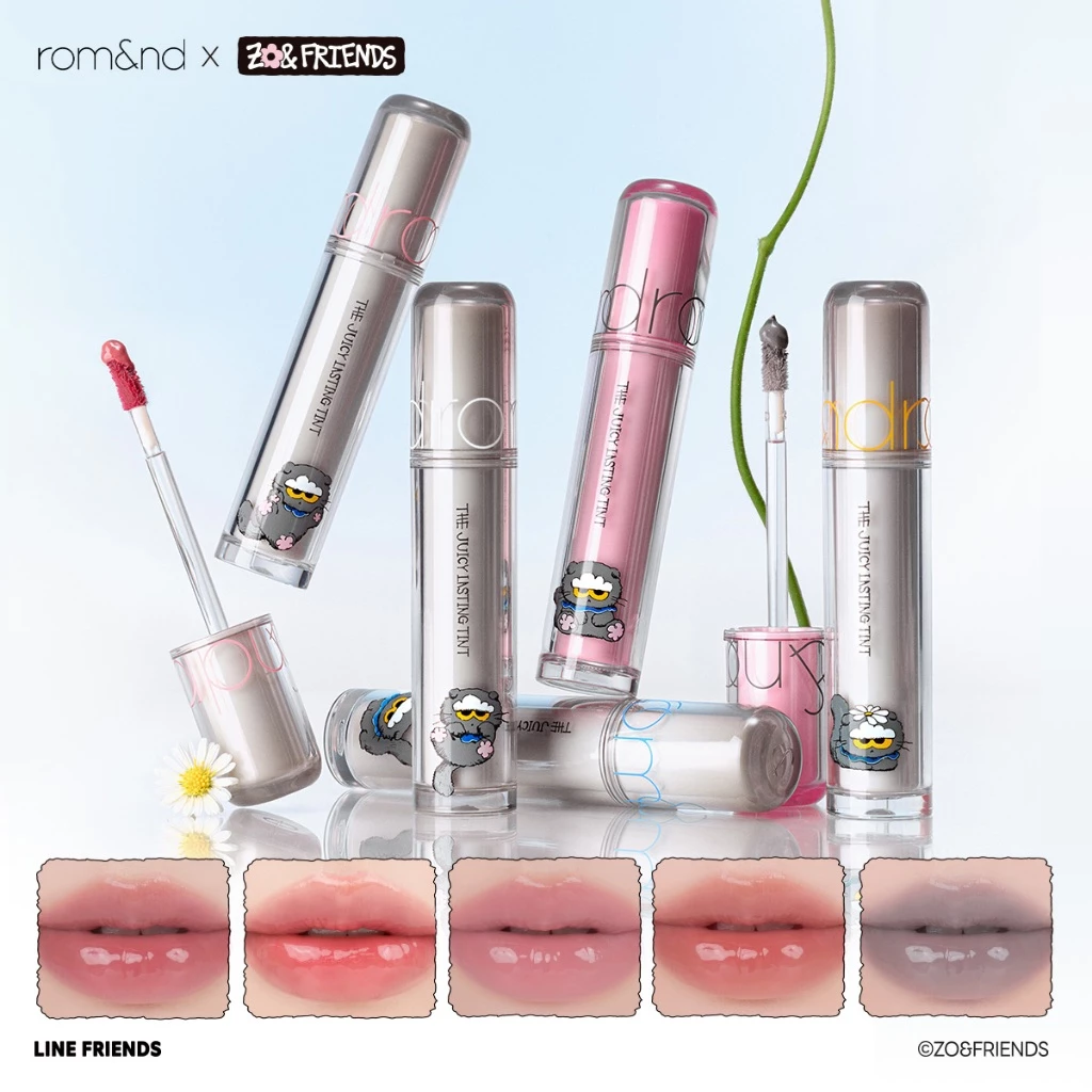 [ZOA Collection] [Romand X ZO&FRIENDS] Son Tint lì cho môi căng mọng Romand The Juicy Lasting Tint
