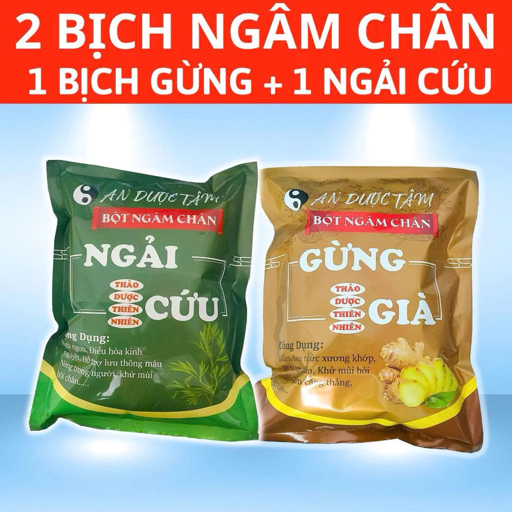COMBO 100 Túi Lọc Ngải Cứu Ngâm Chân An Dược Tâm Thảo Dược. Ngải cứu giúp giảm căng thẳng, Mất ngủ kinh niên, lưu thông