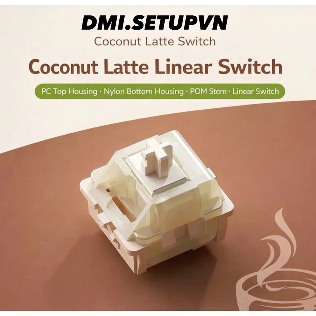 Công tắc phím cơ | Switch phím cơ KTT  Coconut Latte