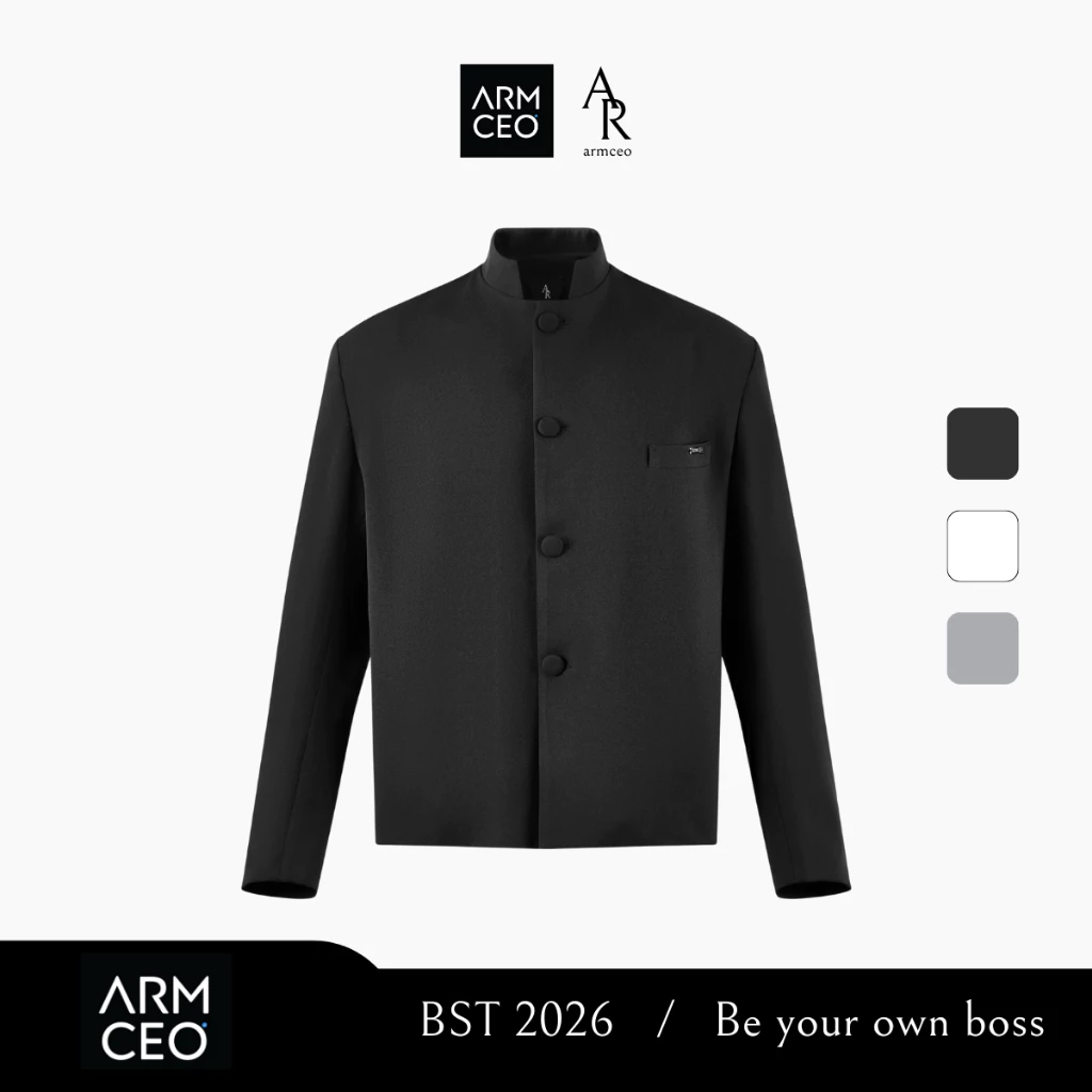 [BST MỚI 2026] Rakugan jacket set áo khoác cổ tàu ARMCEO hiện đại, sang trọng