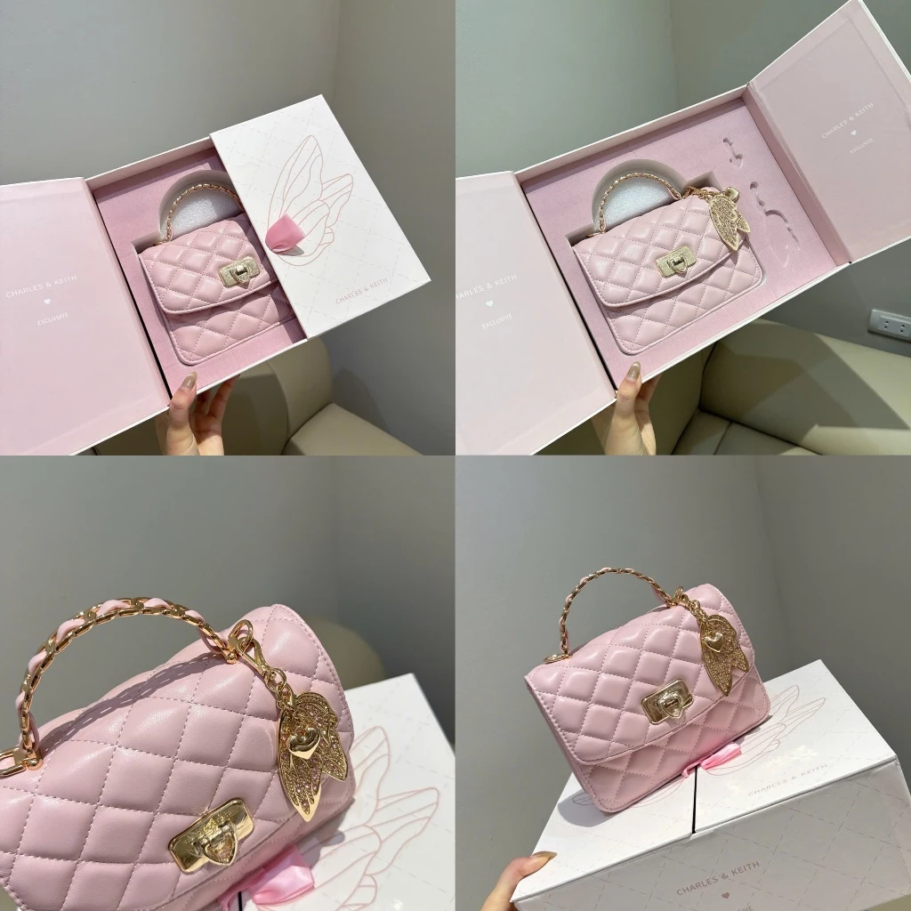 Túi xách nữ túi hộp quà tim bướm size 20 kèm nơ làm quà tặng fullbox phong cách tiểu thư sang chảnh 1608#