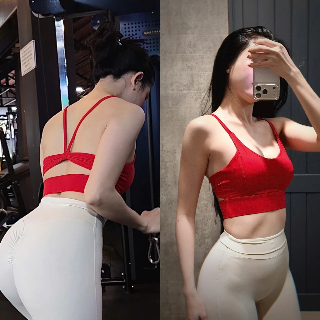 MIDORI SPORT - ÁO BRA DÂY NƠ SAU LƯNG D3 - POLLY THUN LẠNH - KÈM MÚT - THÍCH HỢP ĐI TẬP GYM , AEROBIC