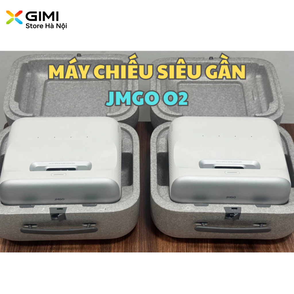 Máy Chiếu Siêu Gần JMGO O2 | Laser ALPD | DLP 4K | Android TV | UST Ultra Short Throw