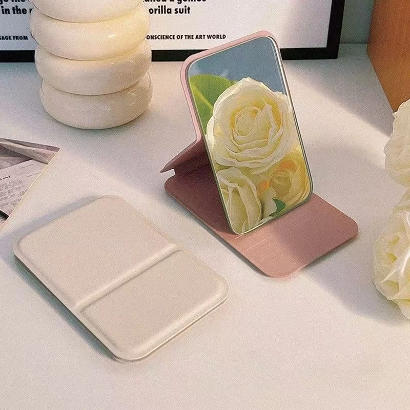 Gương gập mini để bàn cho nữ, Gương trang điểm make up xếp gọn, gương gấp gọn bỏ túi