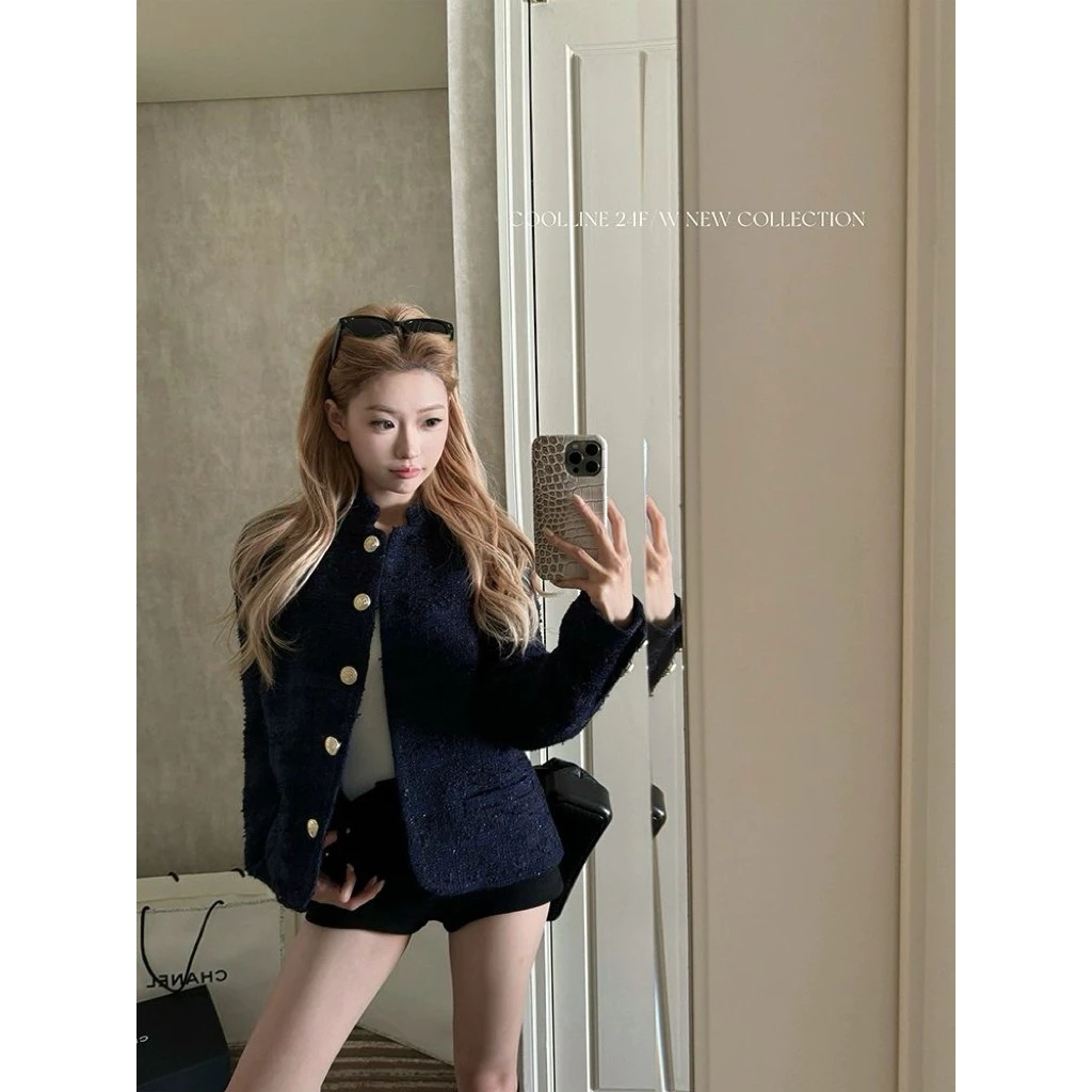 KHOÁC DẠ LẤP LÁNH CÚC VÀNG HÀNG QC CC