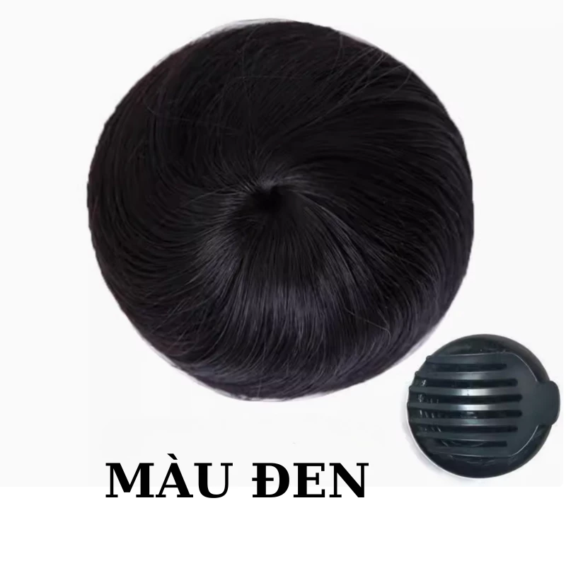 Búi tóc giả củ tỏi dạng kẹp cài chắc chắn dành cho các chị tóc mỏng tóc ít - BÚI CỦ TỎI DẠNG KẸP