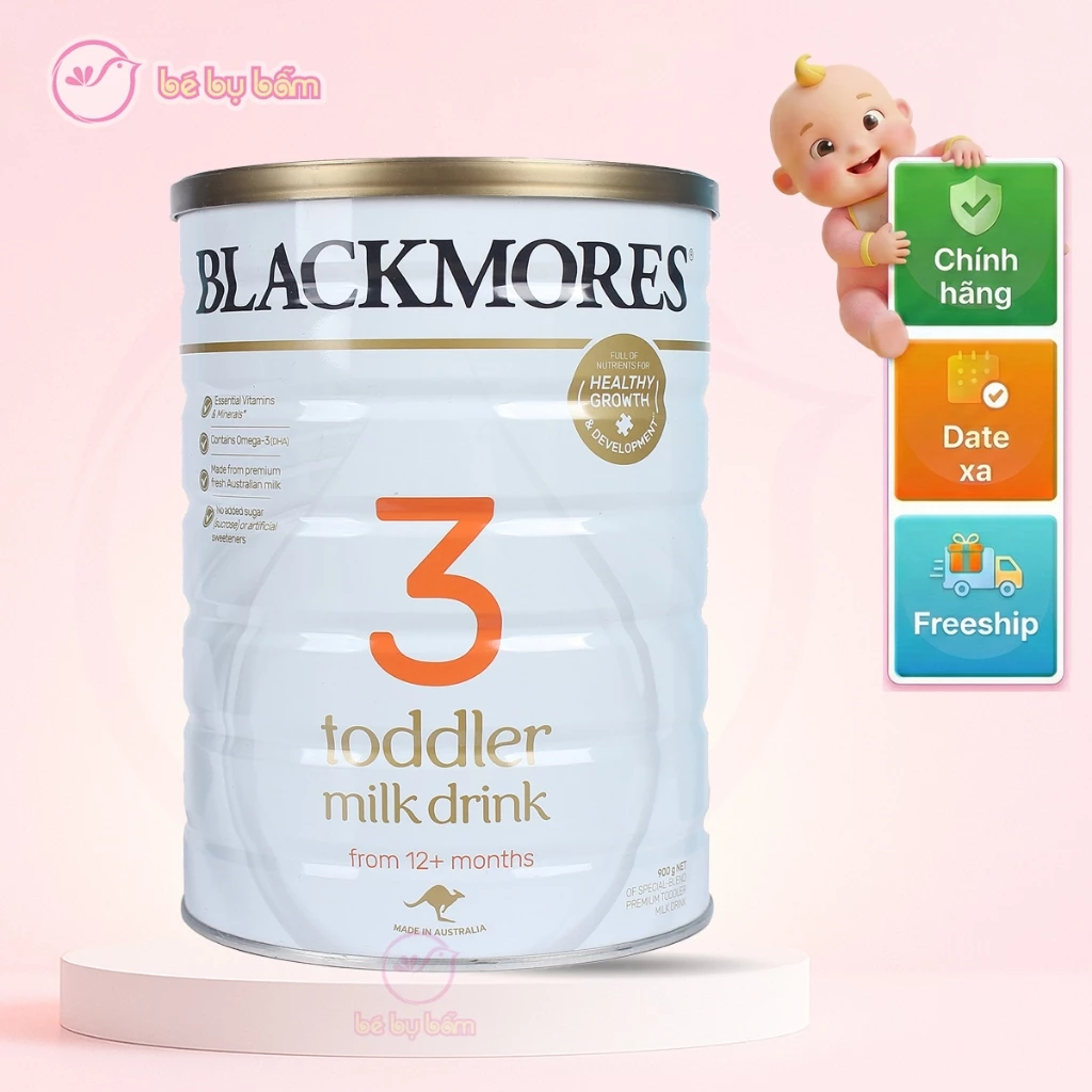🍼 [DATE MỚI] Sữa Blackmores Toddler Úc Số 3 Chính Hãng, Hỗ Trợ Tăng Chiều Cao & Cân Nặng Cho Bé