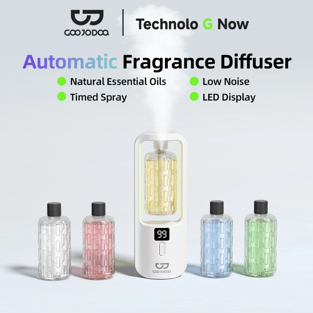 Máy khuếch tán tinh dầu tự động Goojodoq Nano Spray với 5 chế độ điều chỉnh và tinh dầu tự nhiên