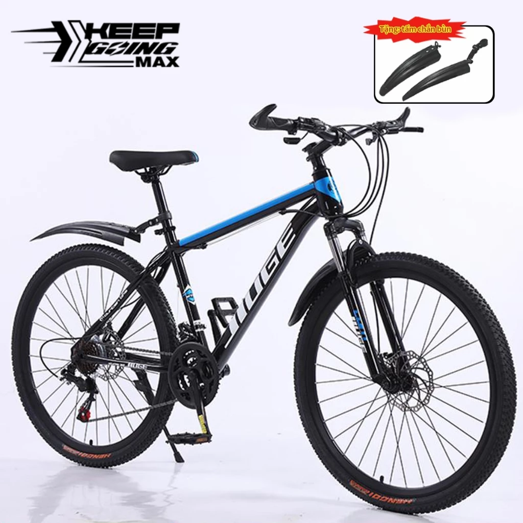 Xe đạp địa hình 26inch 21 tốc độ , Xe đạp leo núi người lớn, Khung thép carbon cao dày