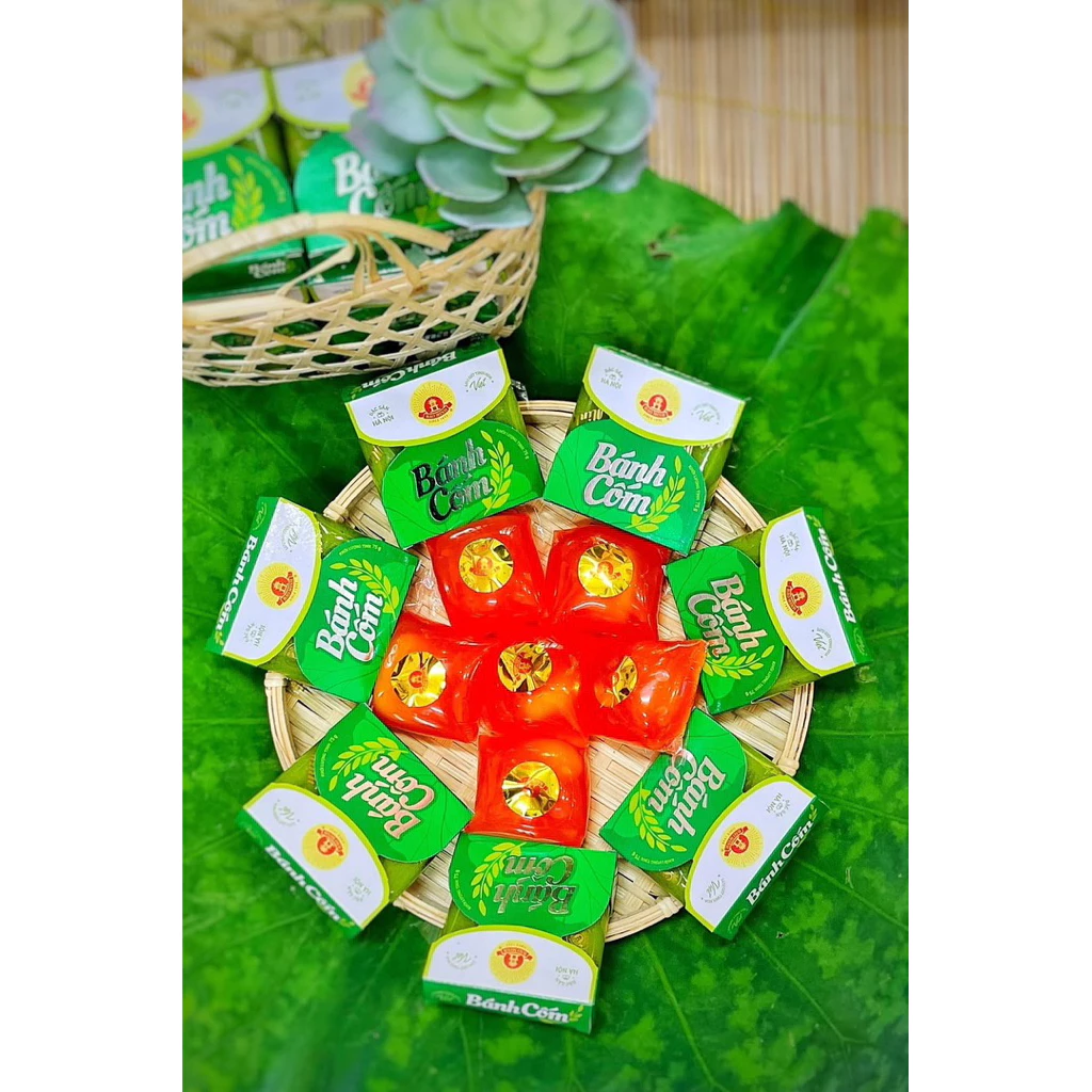 Combo (10 bánh) Bánh cốm Bảo Minh 75g đặc sản hàng Than