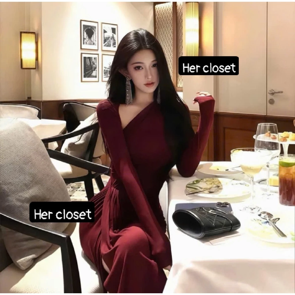 [HÀNG THIẾT KẾ] Váy body xẻ tà dáng dài đầm body xẻ tà dáng dài váy maxi đầm maxi sang chảnh đầm đi tiệc váy đi cưới să.